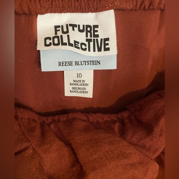 Future Collective Midi Dress Burnt Orange Color. 2-Size 14 Available - Picture 5 of 6